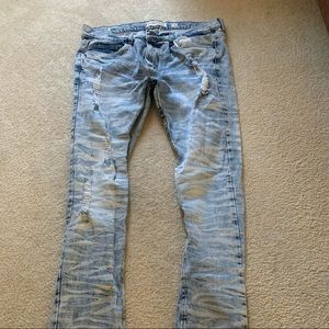 Mens 36x32 Skinny Jeans in Light Blue